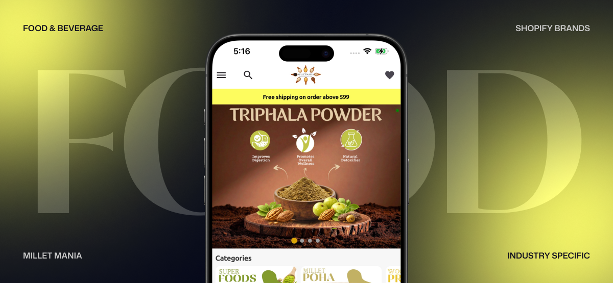 Food & Beverage Shopping App